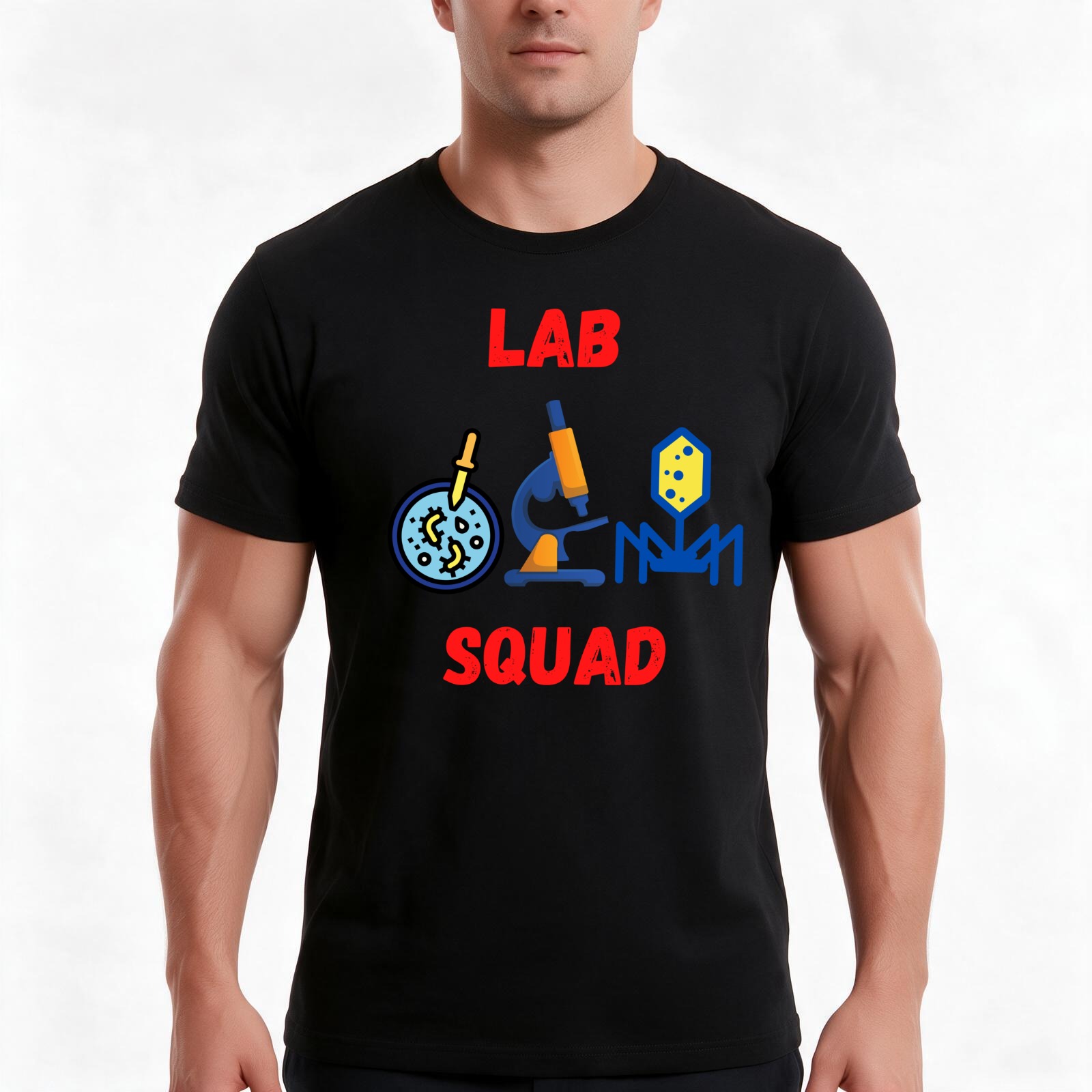 Medical Lab Graphics - Śmieszna koszulka LAB SQUAD MEDICAL LABORATORY