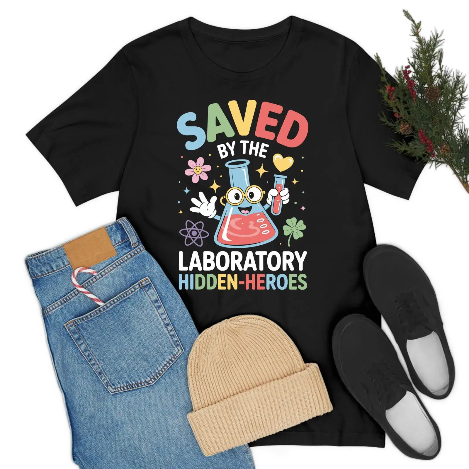 Medical Lab Graphics - Koszulka Laboratory Hidden Heros Lab Week
