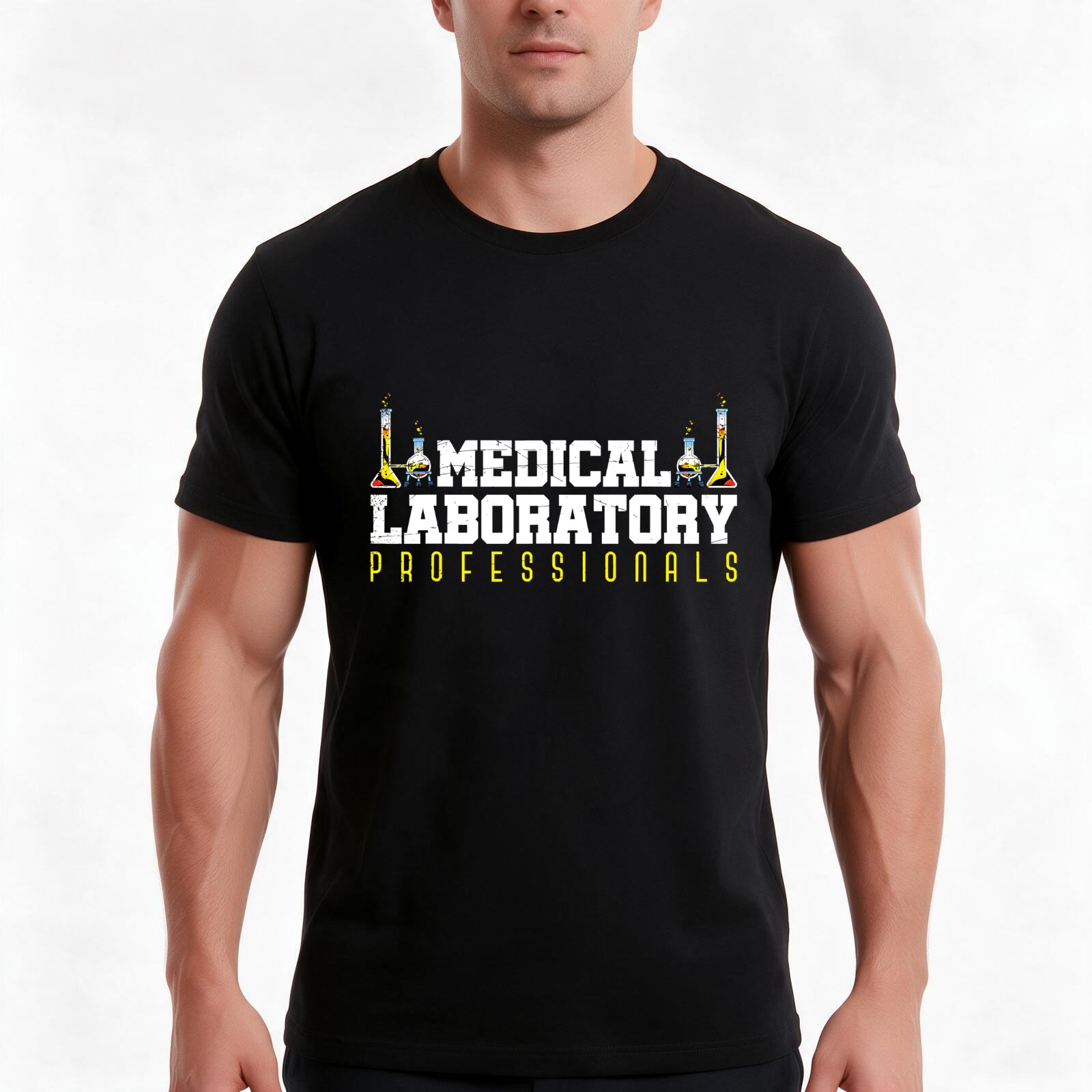 Medical Lab Graphics - Koszulka medyczna dla naukowców laboratoryjnych, zabawny